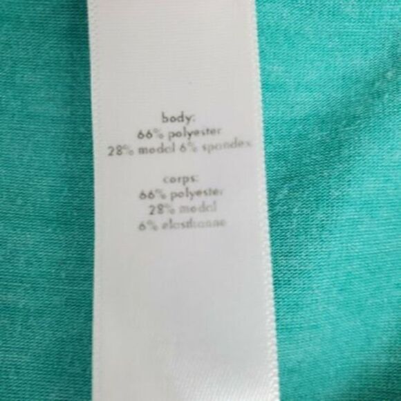 Lucy Green Hooded Sleeveless Shirt Workout Womens Large Polyester - Picture 2 of 4